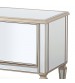 Antique TV Cabinet MDF Construction Wooden Legs Gold Colour Storage Space